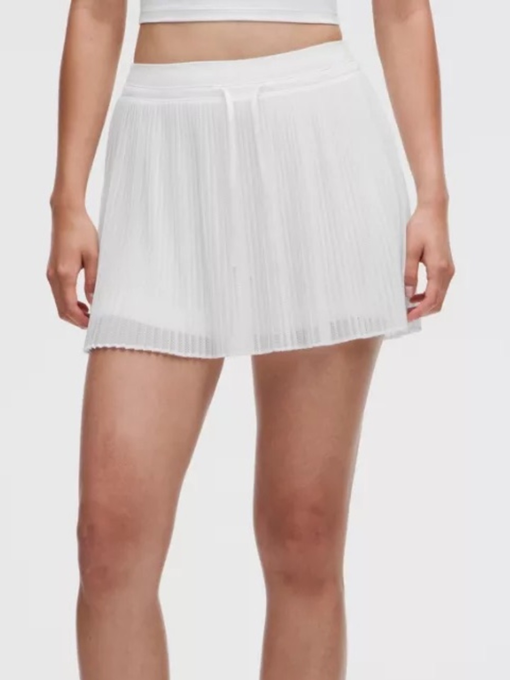 lululemon Large Ace Advantage Pleated Tennis Skirt in White